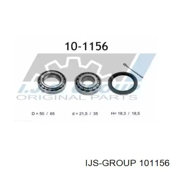 101156 IJS Group cojinete de rueda delantero
