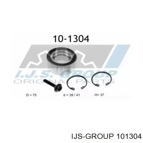 10-1304 IJS Group cojinete de rueda delantero