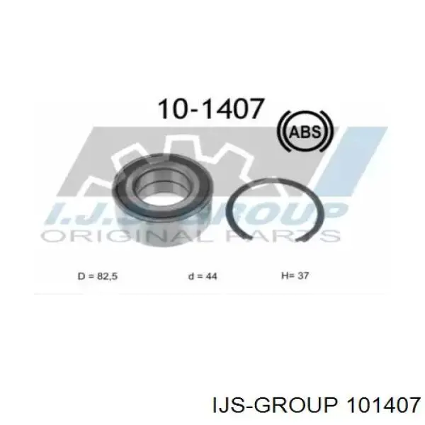 10-1407 IJS Group cojinete de rueda delantero