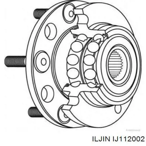 IJ112002 Iljin cubo de rueda trasero