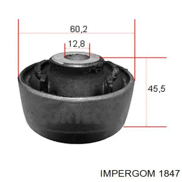 1847 Impergom silentblock de suspensión delantero inferior