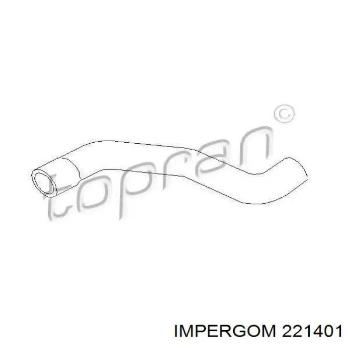  Manguera refrigerante para radiador inferiora para Opel Astra 51, 52