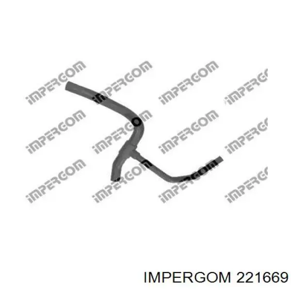 221669 Impergom manguera refrigerante para radiador inferiora