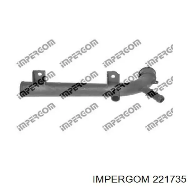 1336077 Opel brida del sistema de refrigeración (triple)