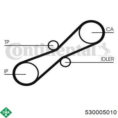 530 0050 10 INA kit correa de distribución