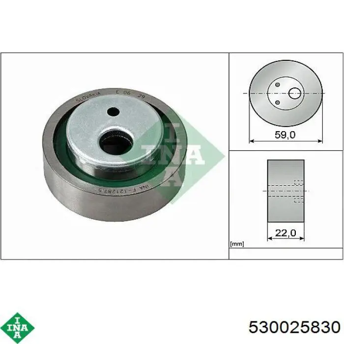 530 0258 30 INA kit correa de distribución