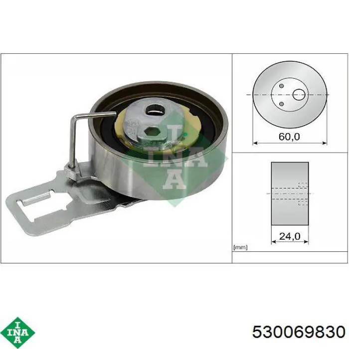 530 0698 30 INA kit correa de distribución