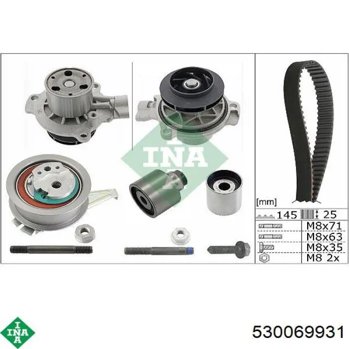 530 0699 31 INA kit correa de distribución