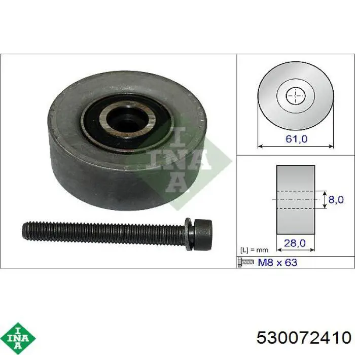 530 0724 10 INA kit correa de distribución