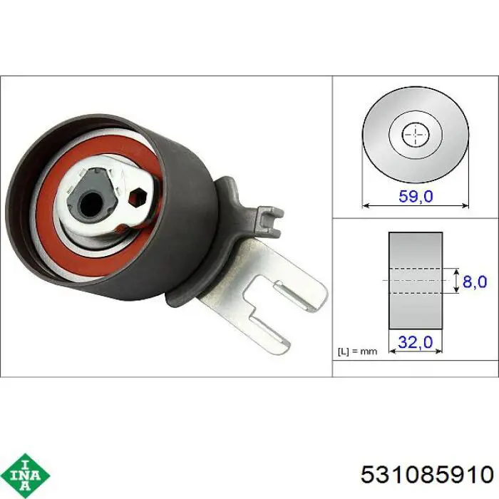 531 0859 10 INA rodillo, cadena de distribución