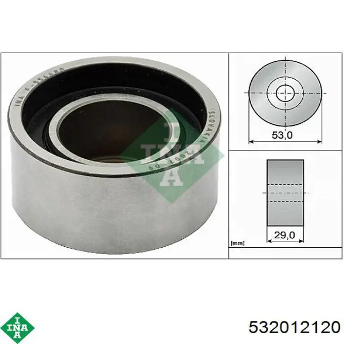 532012120 INA rodillo intermedio de correa dentada