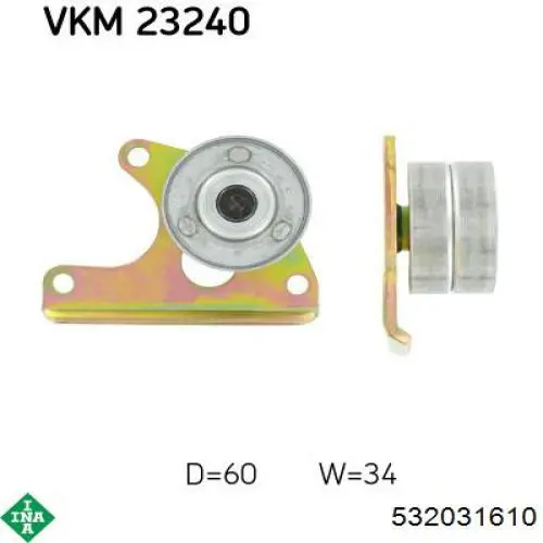 532031610 INA rodillo intermedio de correa dentada