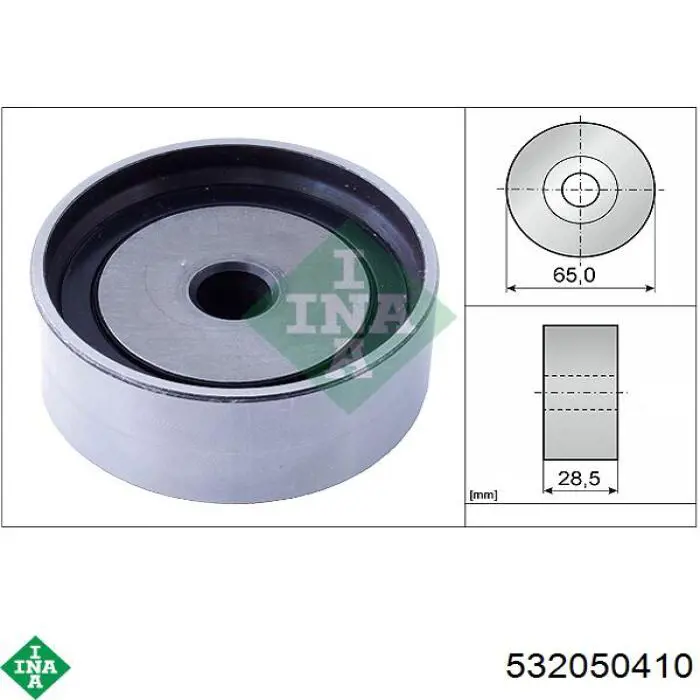 532 0504 10 INA rodillo intermedio de correa dentada