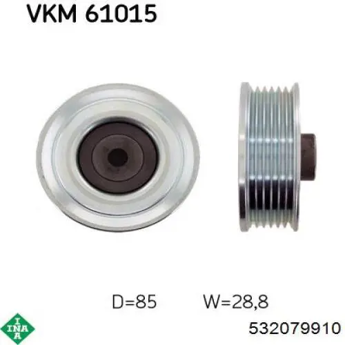 532079910 INA polea inversión / guía, correa poli v