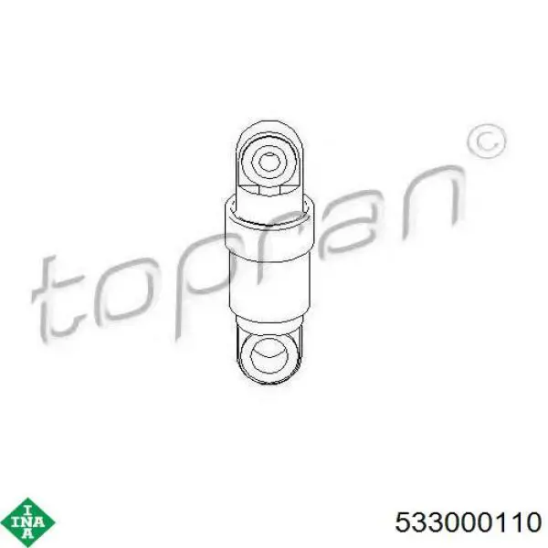 533 0001 10 INA rodillo, correa trapecial poli v