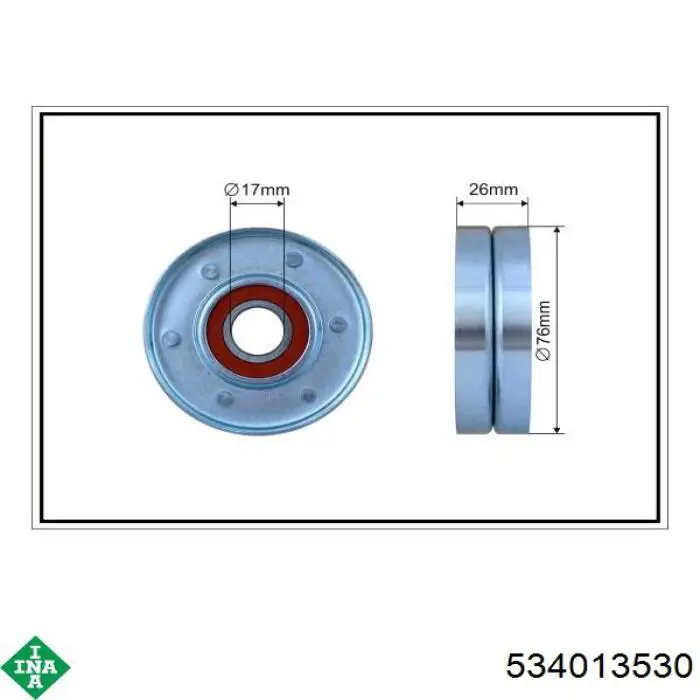 534013530 INA tensor de correa, correa poli v