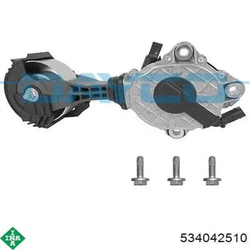 534 0425 10 INA tensor de correa, correa poli v