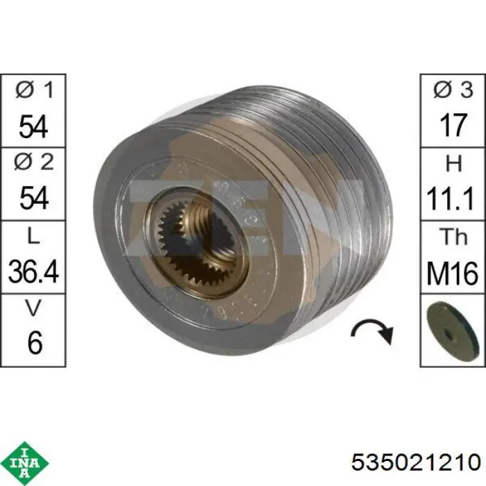 77363954 Fiat/Alfa/Lancia poleas juego de piezas