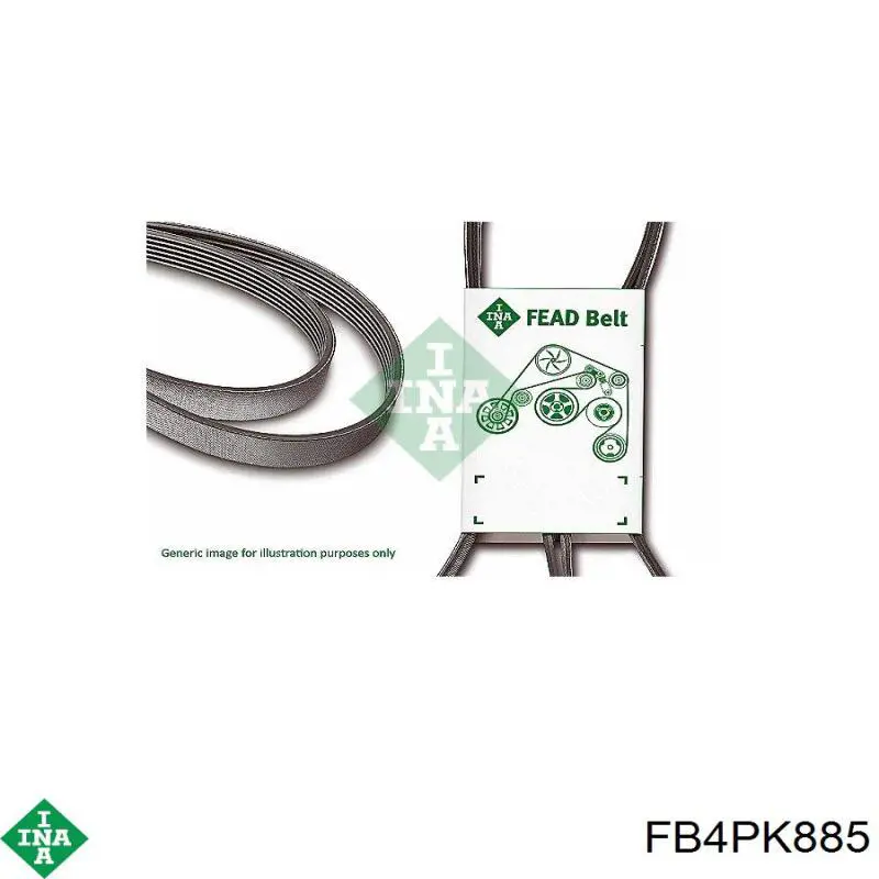 FB4PK885 INA correa trapezoidal