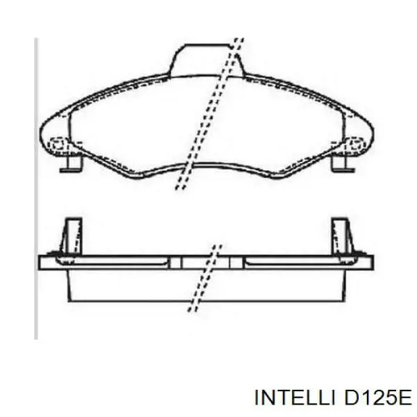 D125E Intelli pastillas de freno traseras