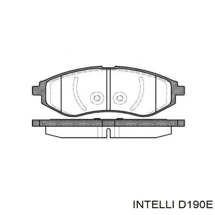 D190E Intelli pastillas de freno delanteras