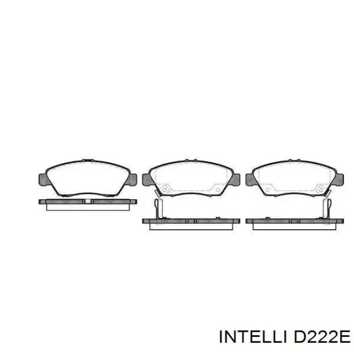 D222E Intelli pastillas de freno traseras