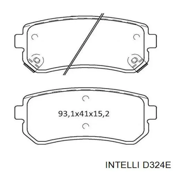 D324E Intelli pastillas de freno delanteras