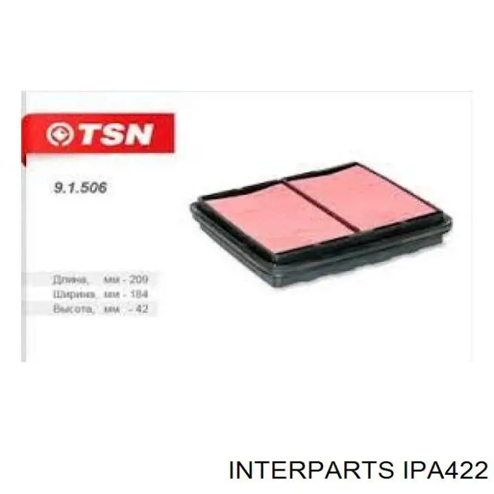 IPA422 Interparts filtro de aire