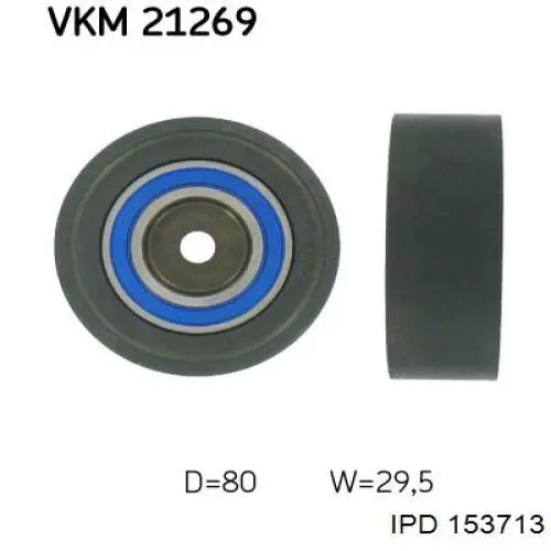 15-3713 IPD rodillo intermedio de correa dentada
