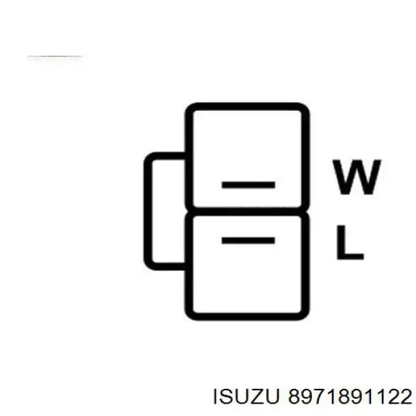 8971891122 Isuzu alternador