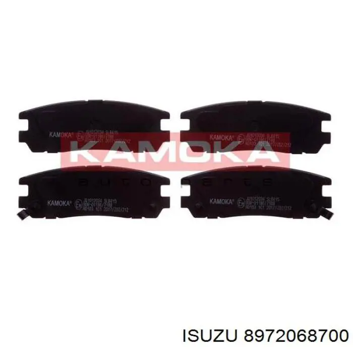 8972068700 Isuzu pastillas de freno traseras