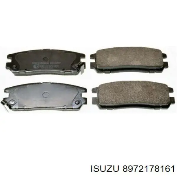 8972178161 Isuzu pastillas de freno traseras