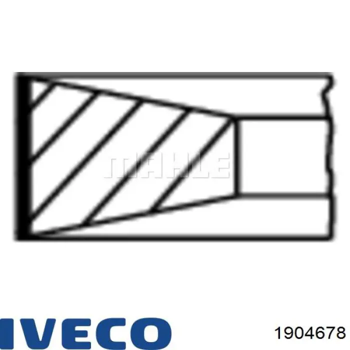  Juego de aros de pistón para 1 cilindro, STD para Iveco Eurocargo 