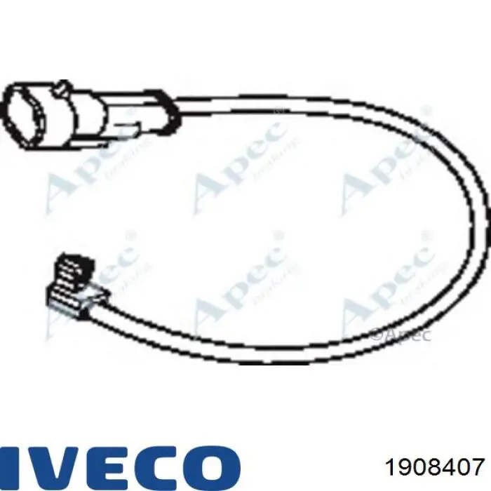 1908407 Iveco contacto de aviso, desgaste de los frenos