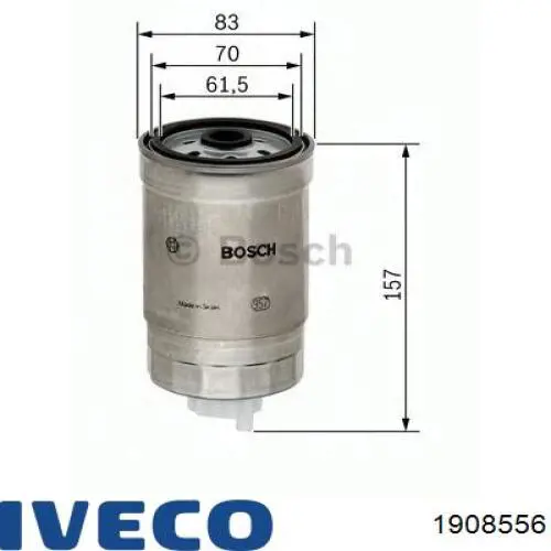 1908556 Iveco filtro combustible