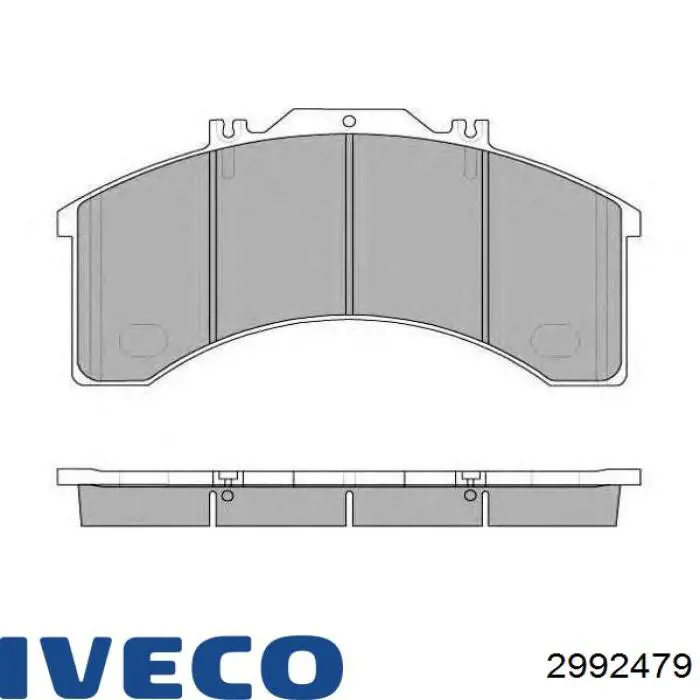 2992479 Iveco pastillas de freno delanteras