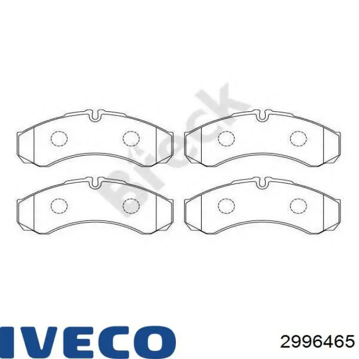 2996465 Iveco pastillas de freno traseras