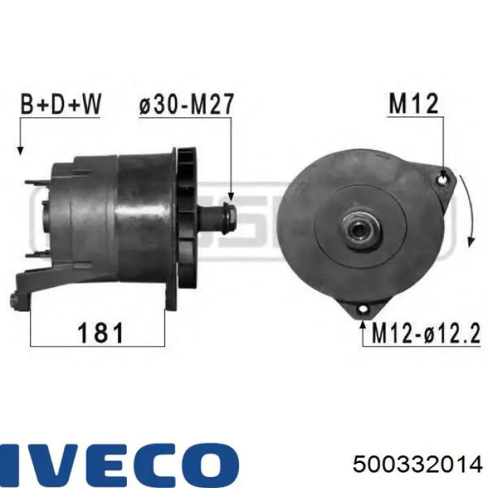 500332014 Iveco alternador