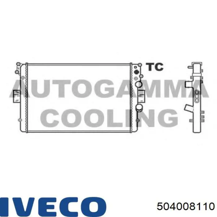 504008110 Iveco tubo de combustible atras de las boquillas