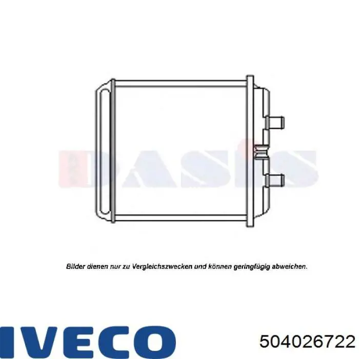 504026722 Iveco radiador de calefacción