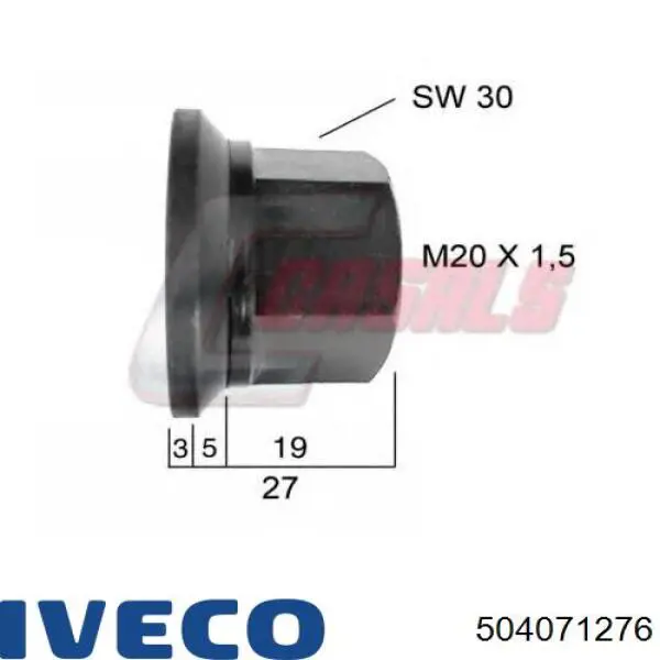 504071276 Iveco tuerca de rueda