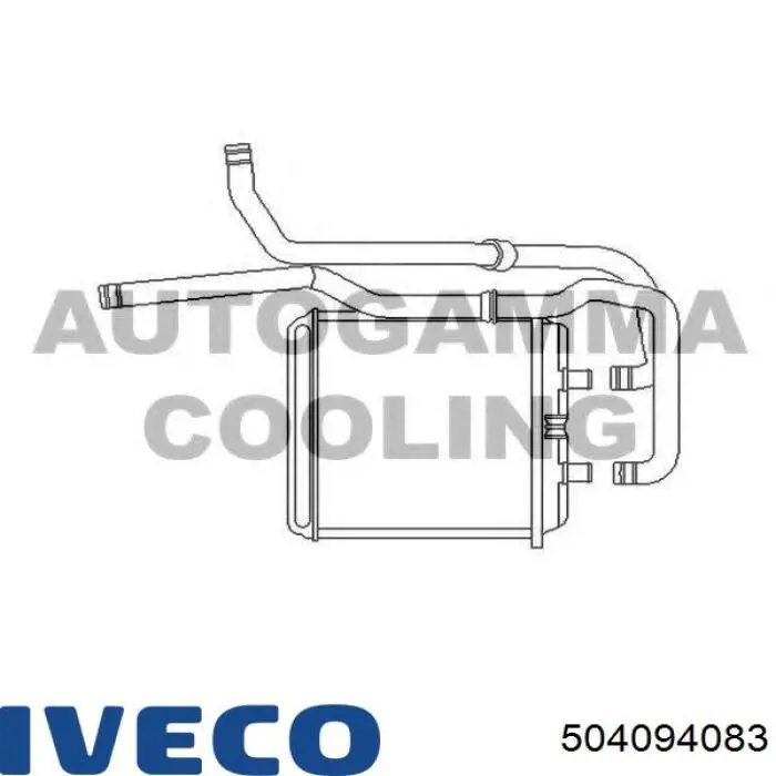 504094083 Iveco radiador de calefacción