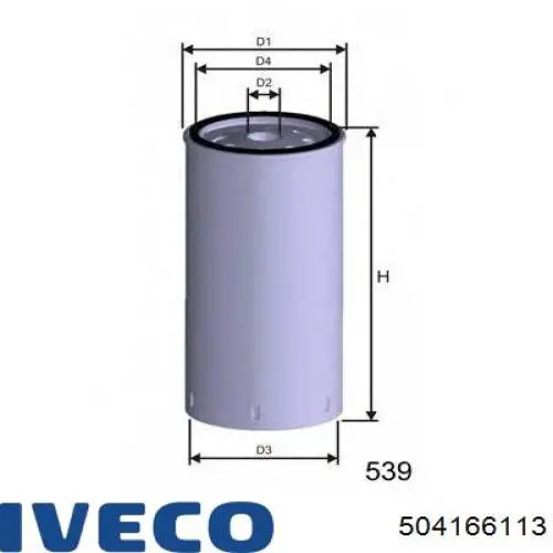 504166113 Iveco filtro combustible