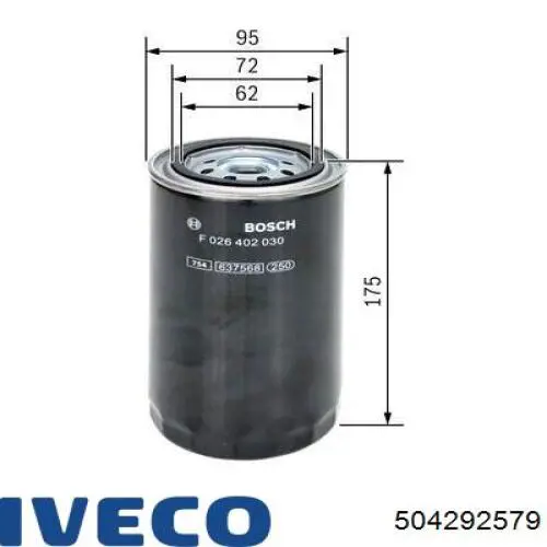 504292579 Iveco filtro combustible