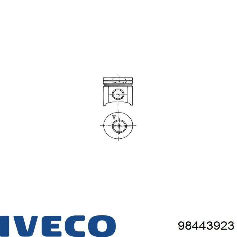 98443923 Iveco pistón completo para 1 cilindro, std