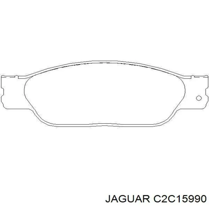 C2C15990 Jaguar pastillas de freno delanteras