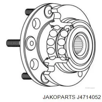 J4714052 Jakoparts cubo de rueda trasero