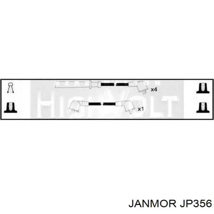 JP356 Janmor juego de cables de encendido