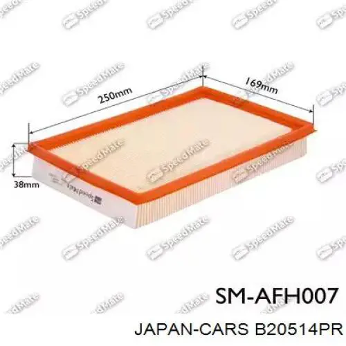 B20514PR Japan Cars filtro de aire