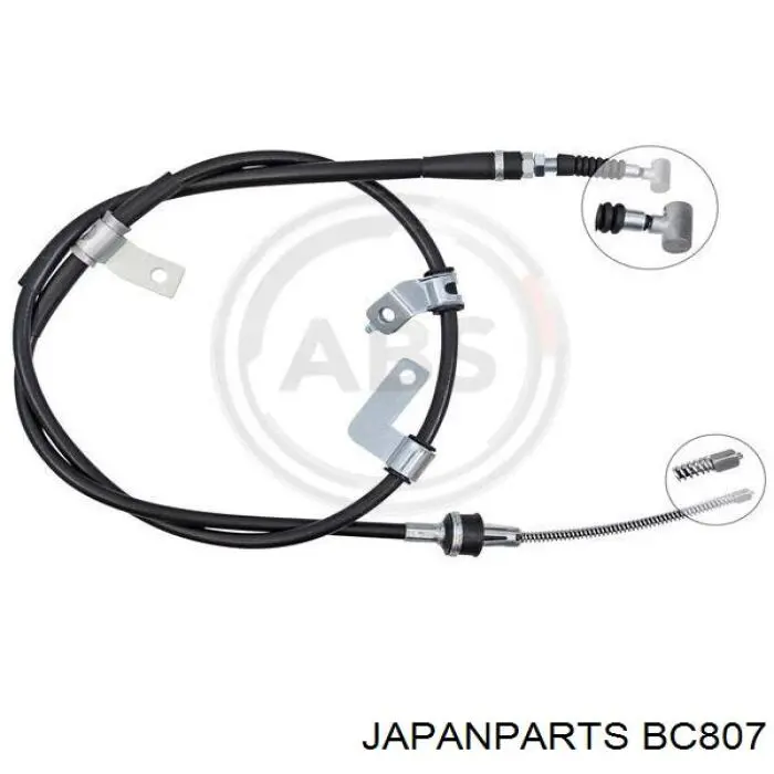 BC-807 Japan Parts cable de freno de mano trasero izquierdo